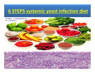6 STEPS systemic yeast infection diet 
 