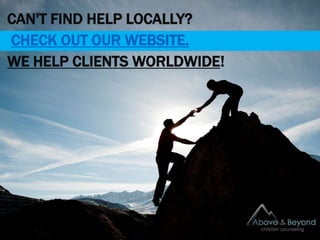 CAN'T FIND HELP LOCALLY?
CHECK OUT OUR WEBSITE.
WE HELP CLIENTS WORLDWIDE!
 