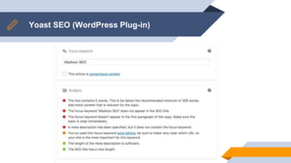 Yoast SEO (WordPress Plug-in)
 