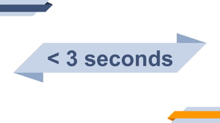 < 3 seconds
 