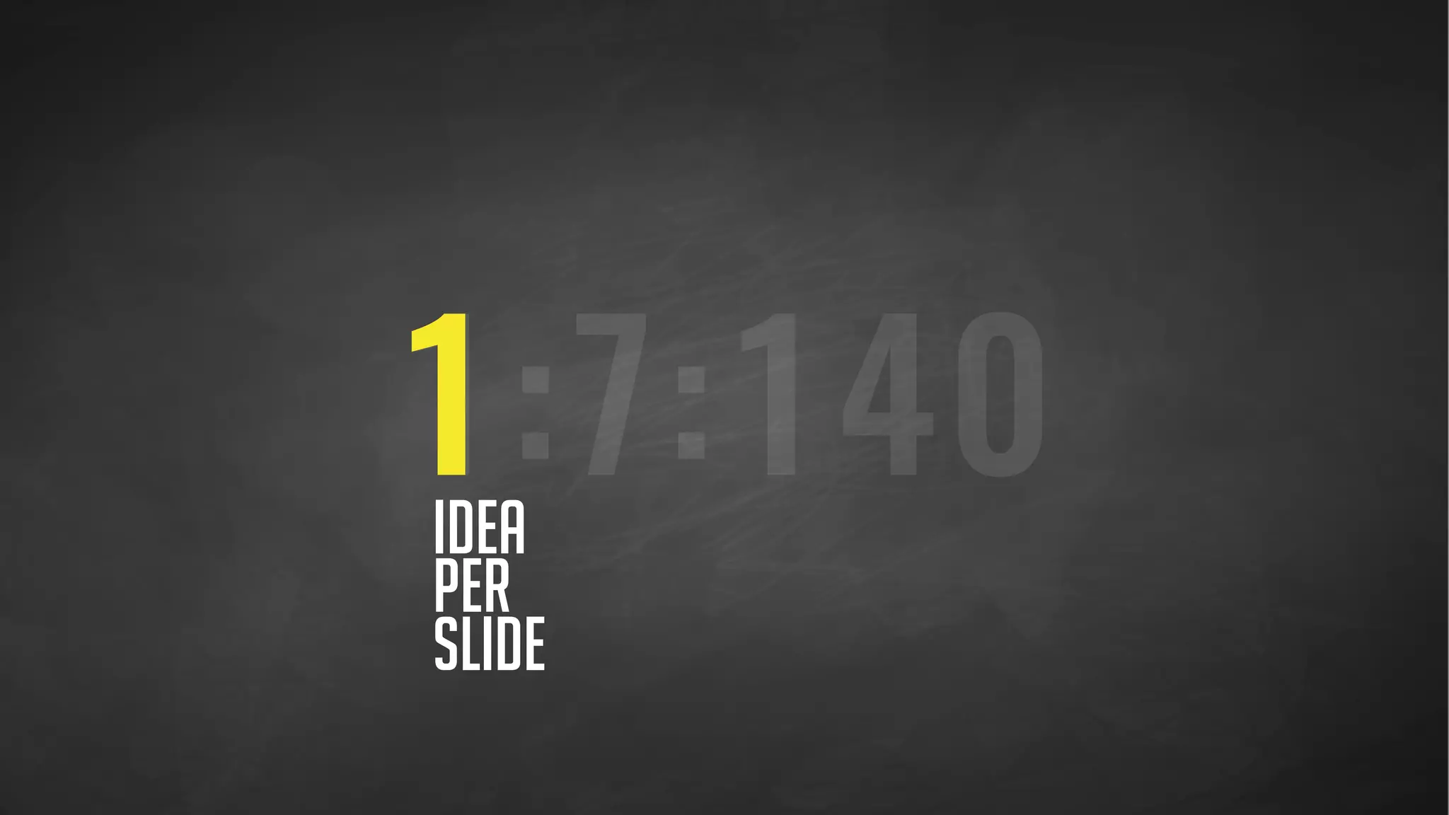 1:7:1407words
per
slide
no more than
 