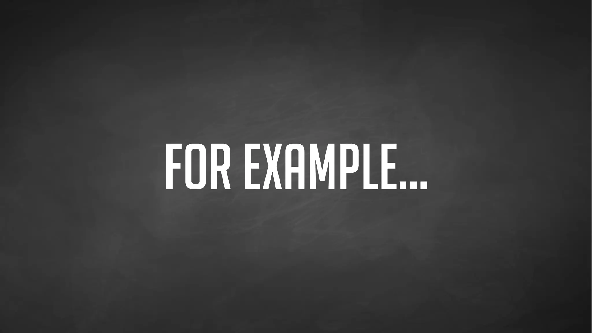 a typical data slide
 