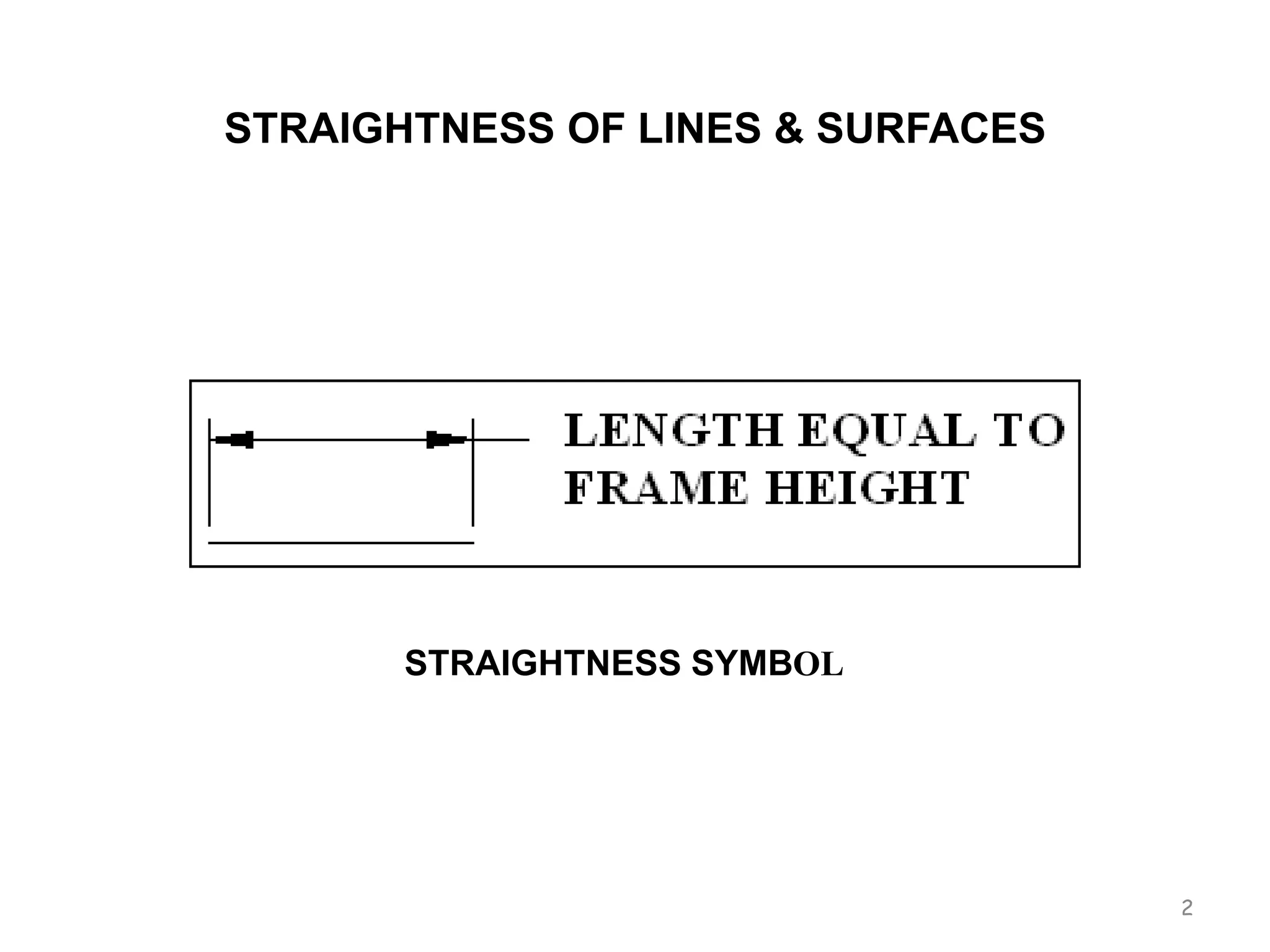 Straightness of lines & surfaces | PPTX