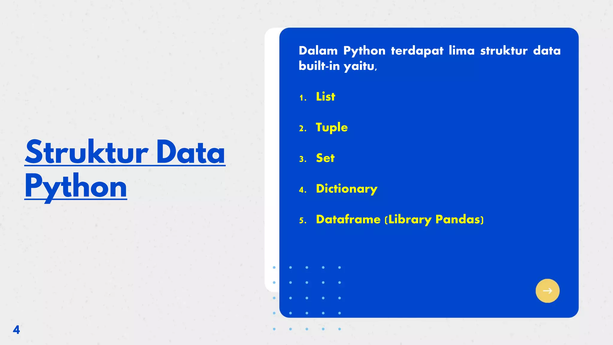 Algoritma dan Struktur Data (Python) - Struktur Data | PPT