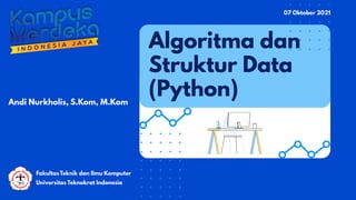Algoritma dan Struktur Data (Python) - Struktur Data | PDF