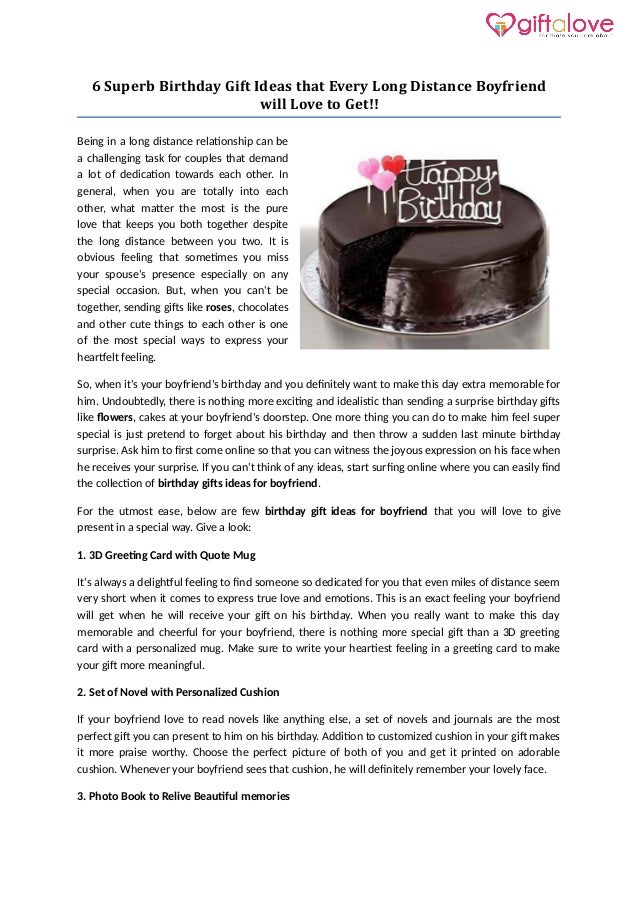 birthday gift for distance relationship