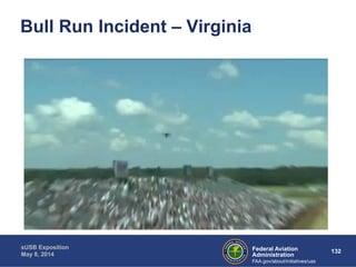 Federal Aviation 132 
Administration 
sUSB Exposition 
May 8, 2014 
FAA.gov/about/initiatives/uas 
Bull Run Incident – Virginia 
 