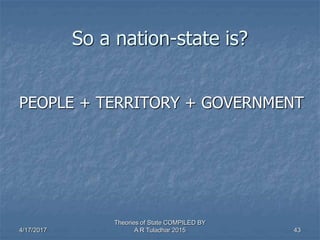 Theories of Nation State 129 slds | PPTX