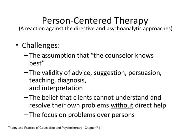 Person centered therapy vs gestalt theory