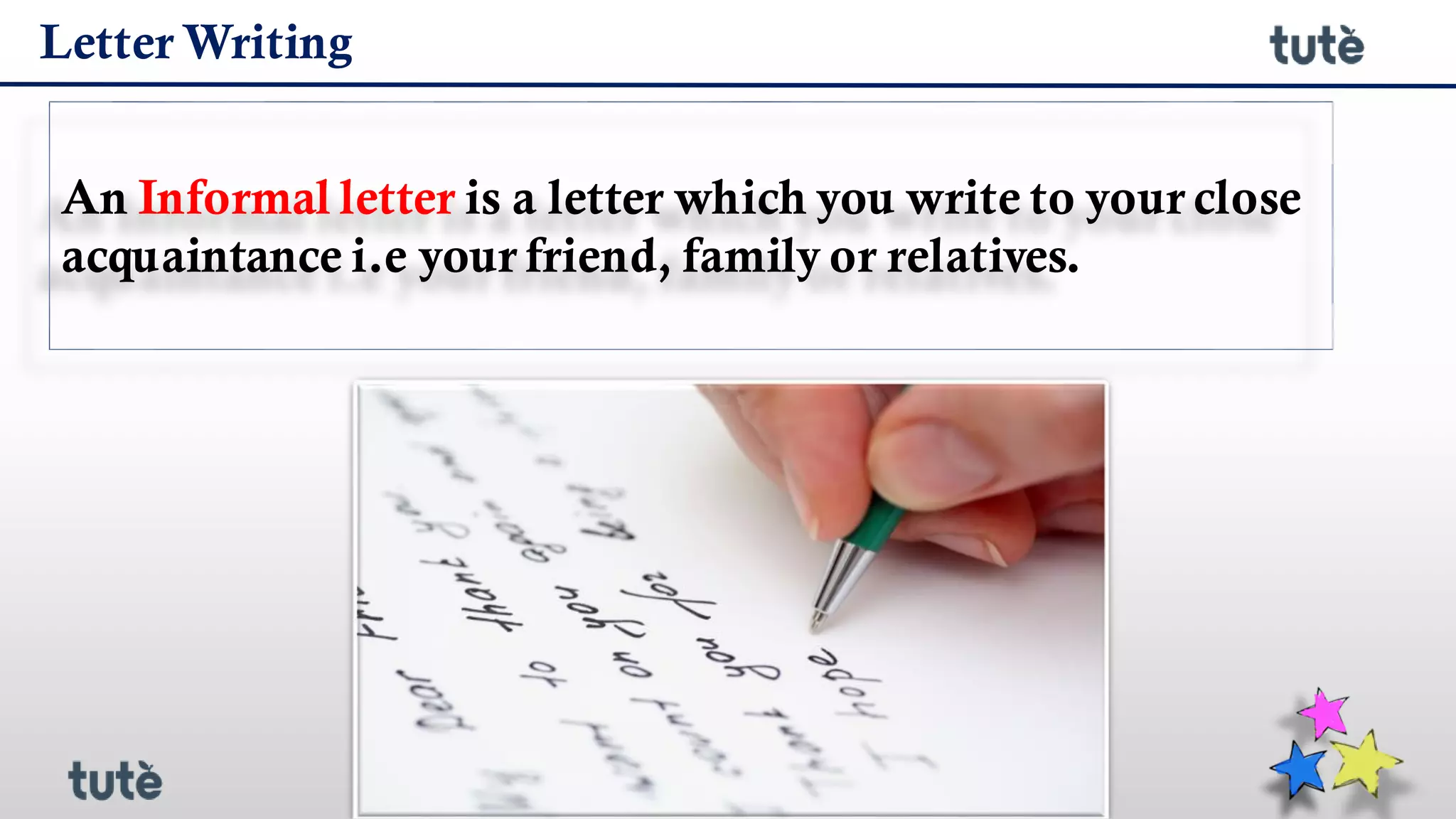 Informal Letter Writing Bbc