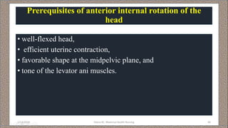 Mechanism of labour | PPTX