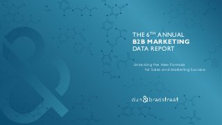 THE 6TH ANNUAL
B2B MARKETING
DATA REPORT
Unlocking the New Formula
for Sales and Marketing Success
 
