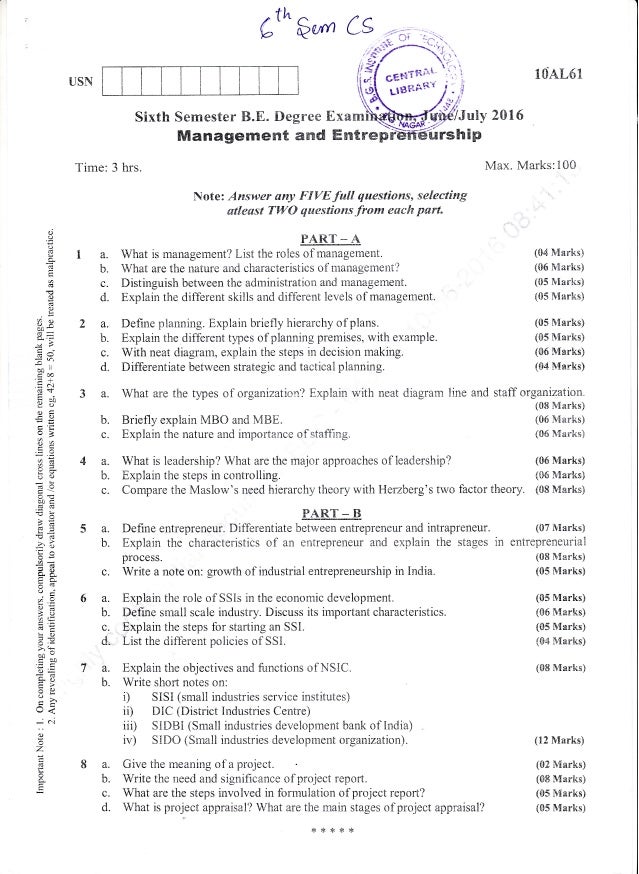 6th Semester (June-2016) Computer Science and Information Science Eng…