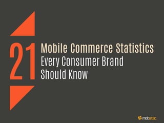 21
Mobile Commerce Statistics
Every Consumer Brand
Should Know
 