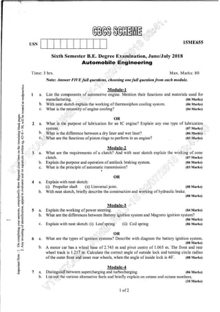 6th semester EC CBCS  till JULY 2018