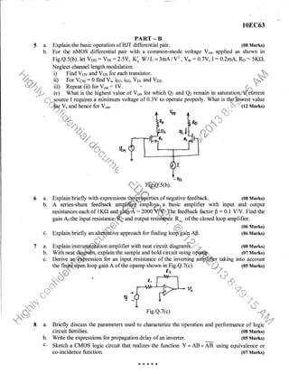 6th ec & te question papers dec 2013