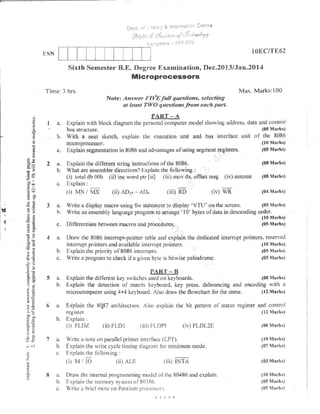 6th ec & te question papers dec 2013