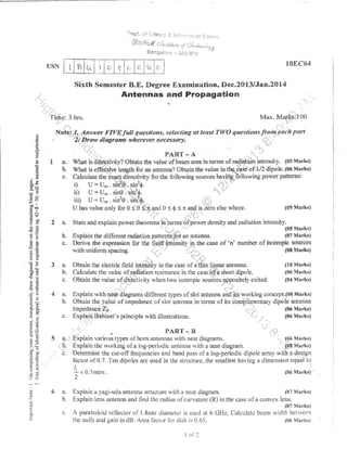 6th ec & te question papers dec 2013