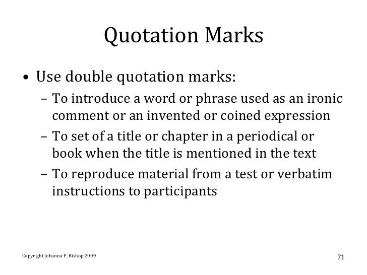 Should essay titles be in quotation marks