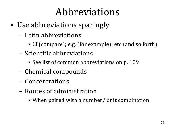 apa bullet points