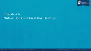 Introduction to First Day Motions
• “First day” motions seek immediate relief on an interim or final basis to ease a debto...