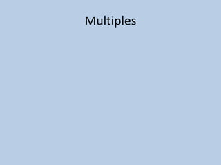 Multiples
 