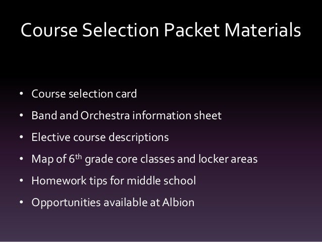 2015-16 Course Selection Presentation