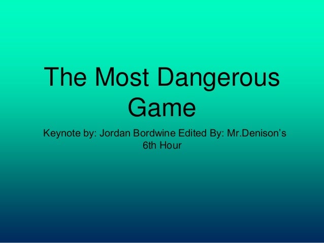 the most dangerous game analysis