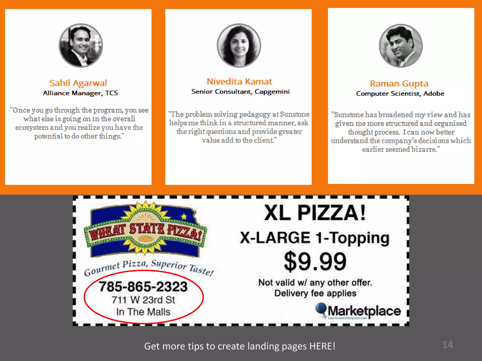 14Get more tips to create landing pages HERE!