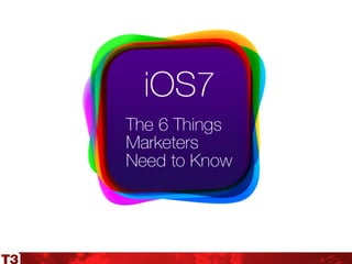 iOS7 - 6 Things Marketers Need to Know