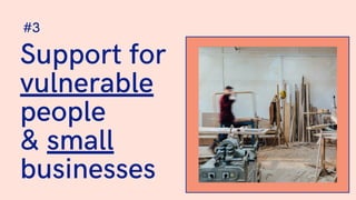 Support for
vulnerable
people
& small
businesses
#3
 