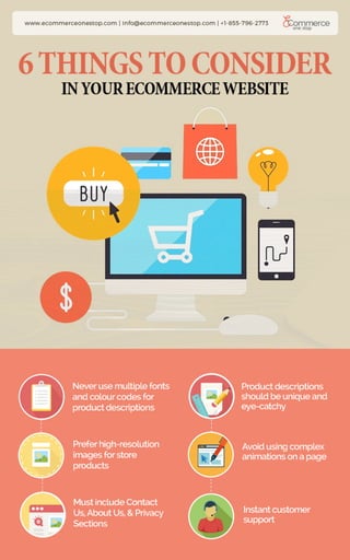 6 things to consider in your ecommerce website
