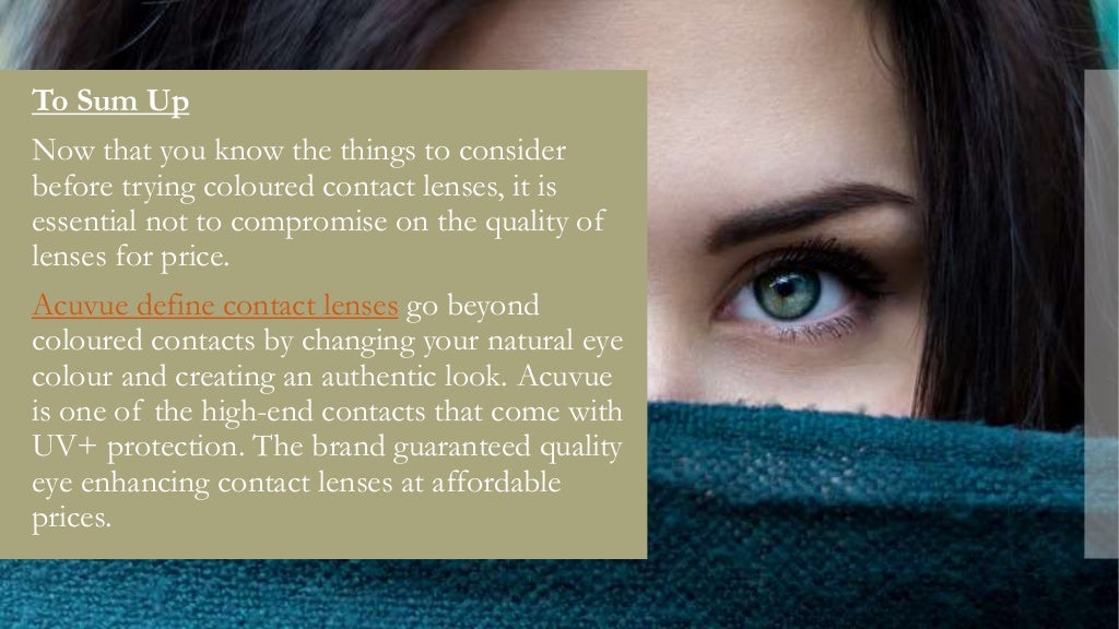 6 Things You Should Know Before Trying Define Contact Lenses