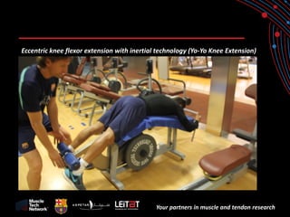 Your partners in muscle and tendon research 
Eccentric knee flexor extension with inertial technology (Yo-Yo Knee Extension)  