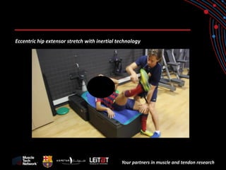 Your partners in muscle and tendon research 
Eccentric hip extensor stretch with inertial technology  