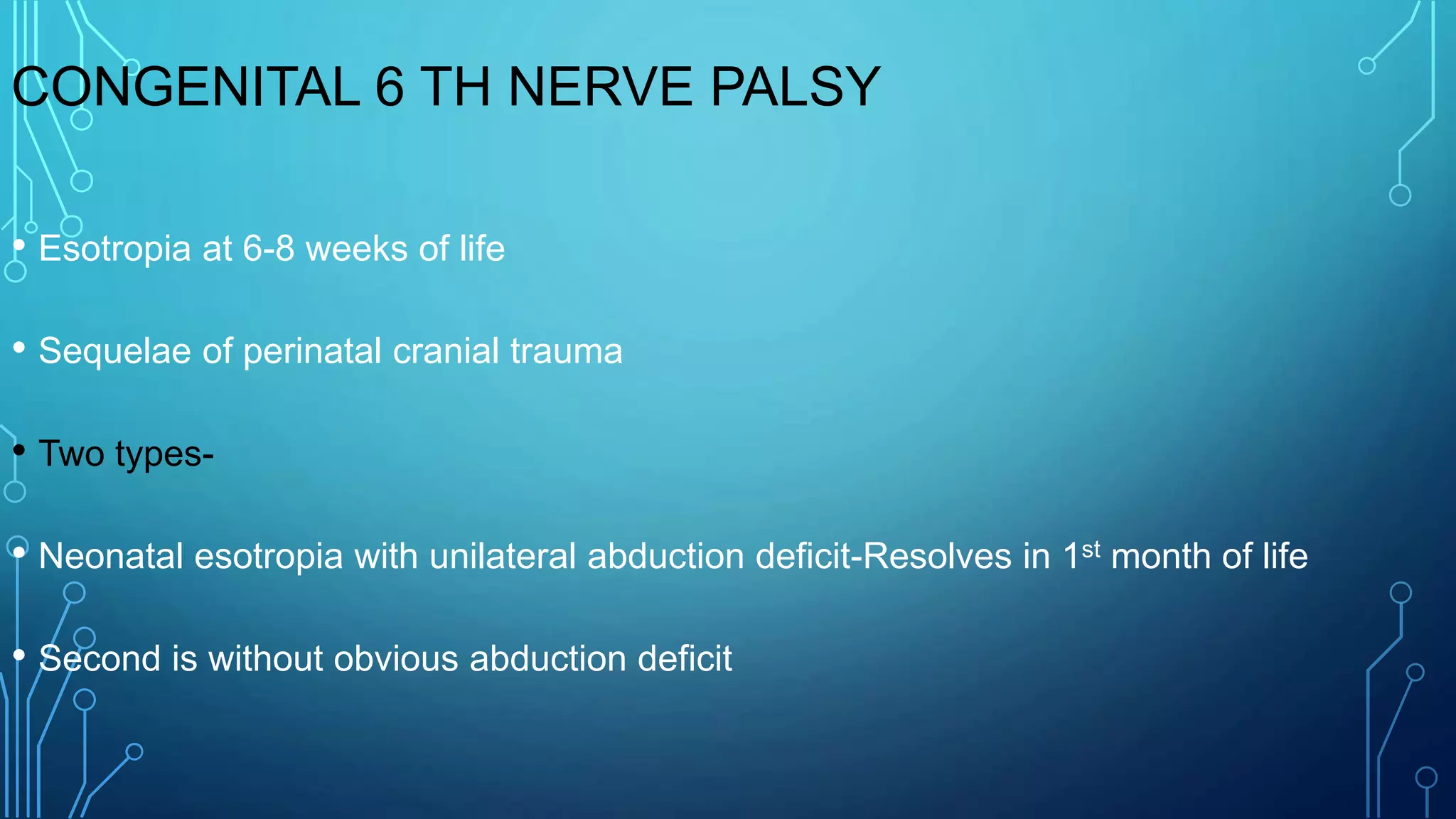 6 th nerve palsy | PPTX