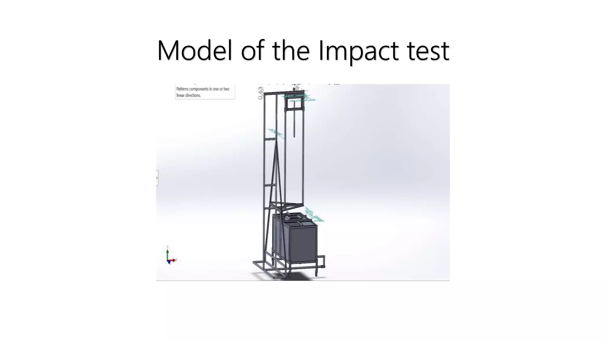Model of the Impact test
 