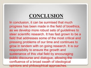 Presentation on Bioethics | PPTX