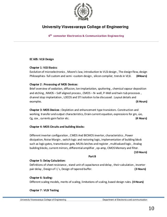 ec uvce 6th sem syllabus copy form lohith kumar 11guee6018 sem full form