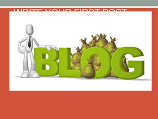 WRITE YOUR FIRST POST
 