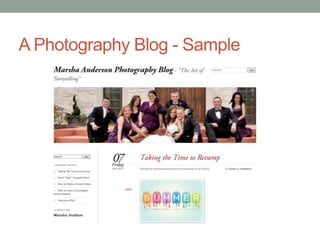 A Photography Blog - Sample
 
