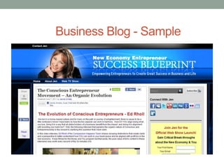 Business Blog - Sample
 