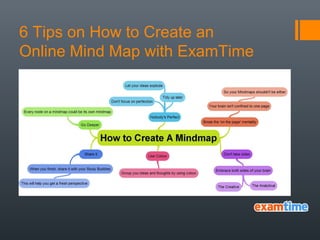 6 Tips on How to Create an
Online Mind Map with ExamTime
 