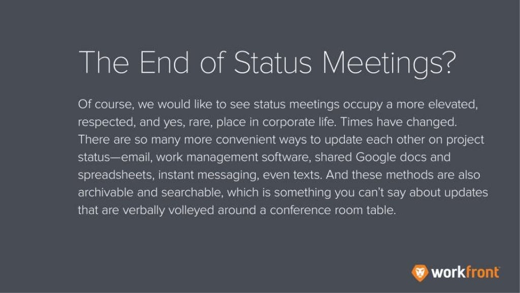 6 Tips for More Effective Status Meetings