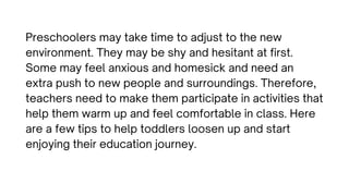 6 tips for preschool teachers to engage students effectively | PDF
