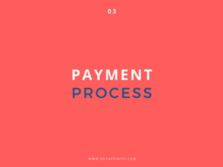 PAYMENT
PROCESS
W W W . N E T A F F I N I T Y . C O M
0 3
 