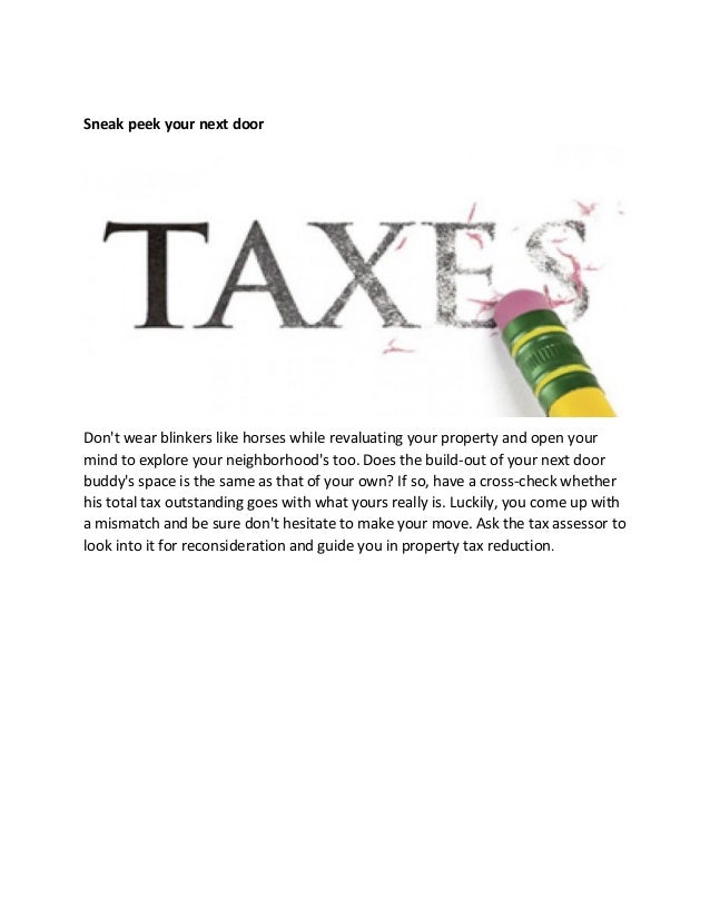 6 tips to reduce your property taxes Property tax reduction