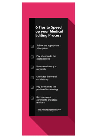 Tips to Speed up your Medical Editing Process