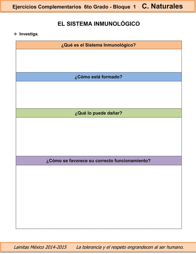 6to grado bloque 1 ejercicios complementarios PDF