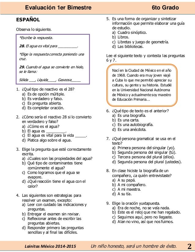 Saliendo De Sexto Grado Primer Bimestre Contestado 2017 Citas Para Adultos En Pamplona